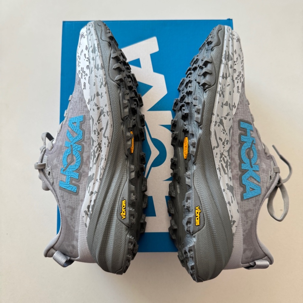HOKA One One Womens Speedgoat 6 1147811 SYST Running Shoes Sneakers Grey Sz 10 - Picture 7 of 8